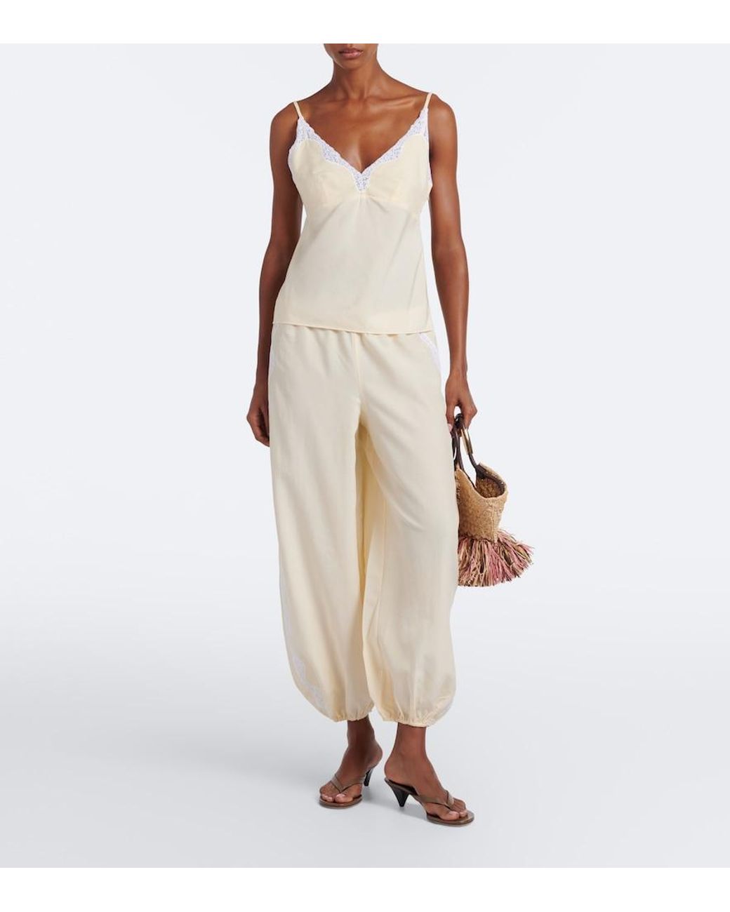 Posse White Tabitha Embroidered Top