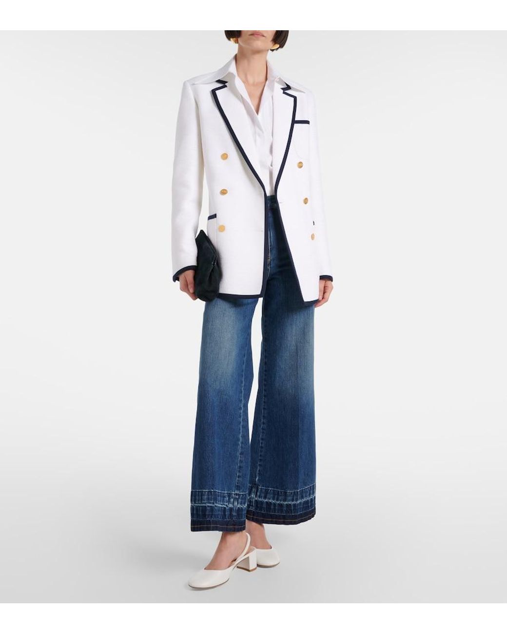 Gianvito Rossi White Tivoli 45 Leather Mules