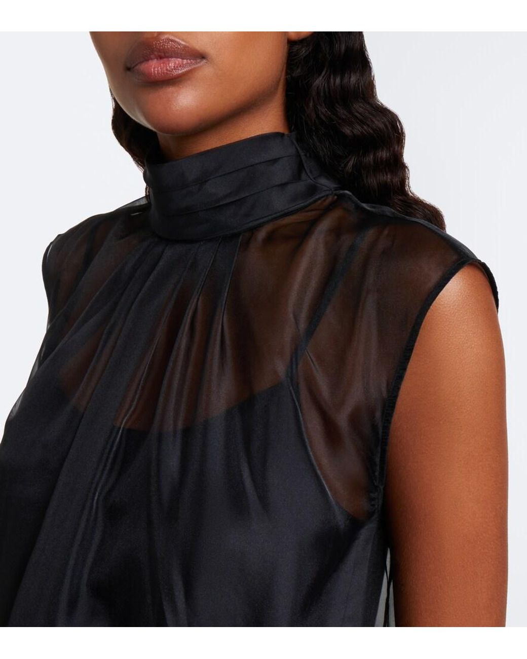 Jonathan Simkhai Black Shirya Fringed Organza Minidress