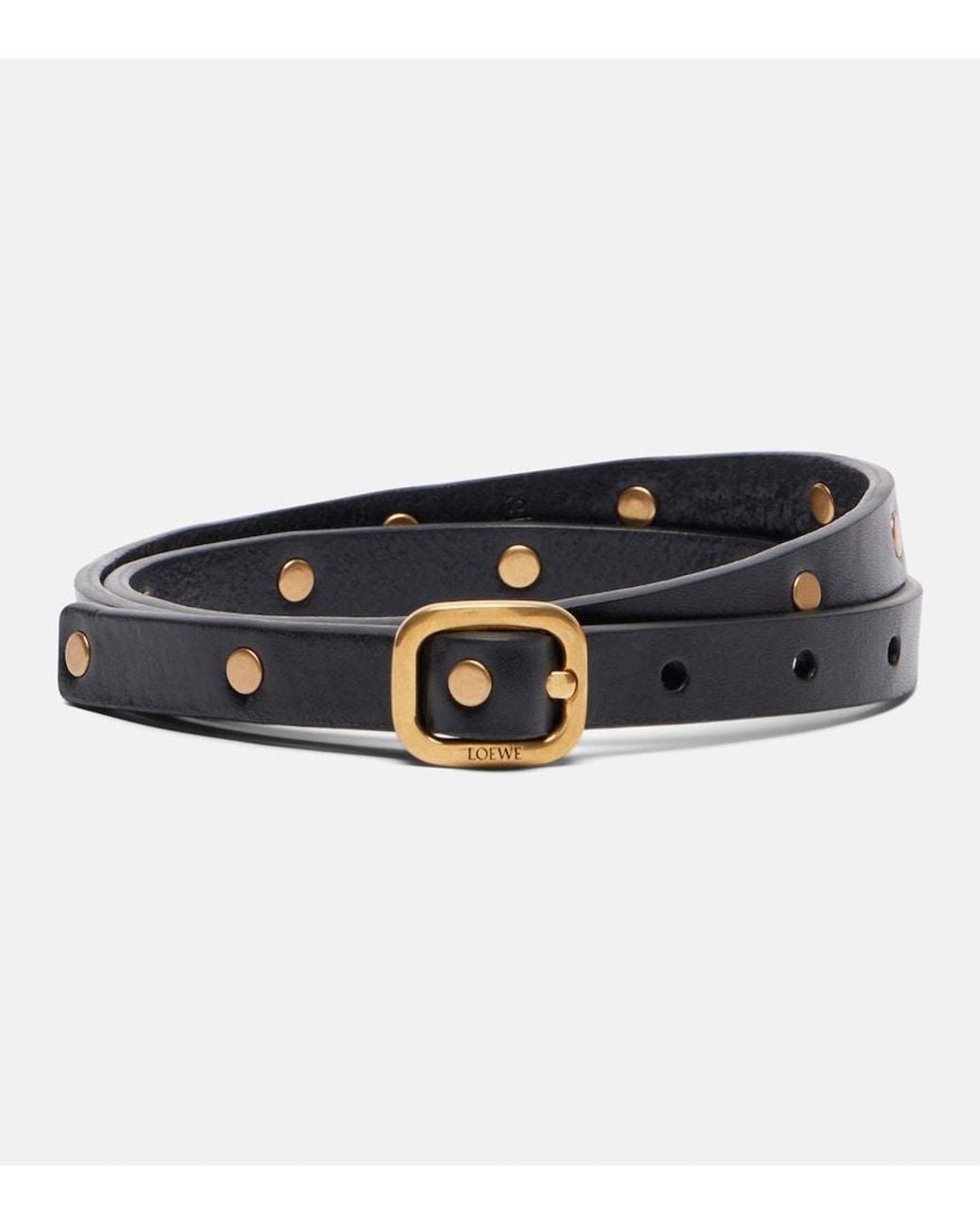 Loewe Blue Studded Leather Belt