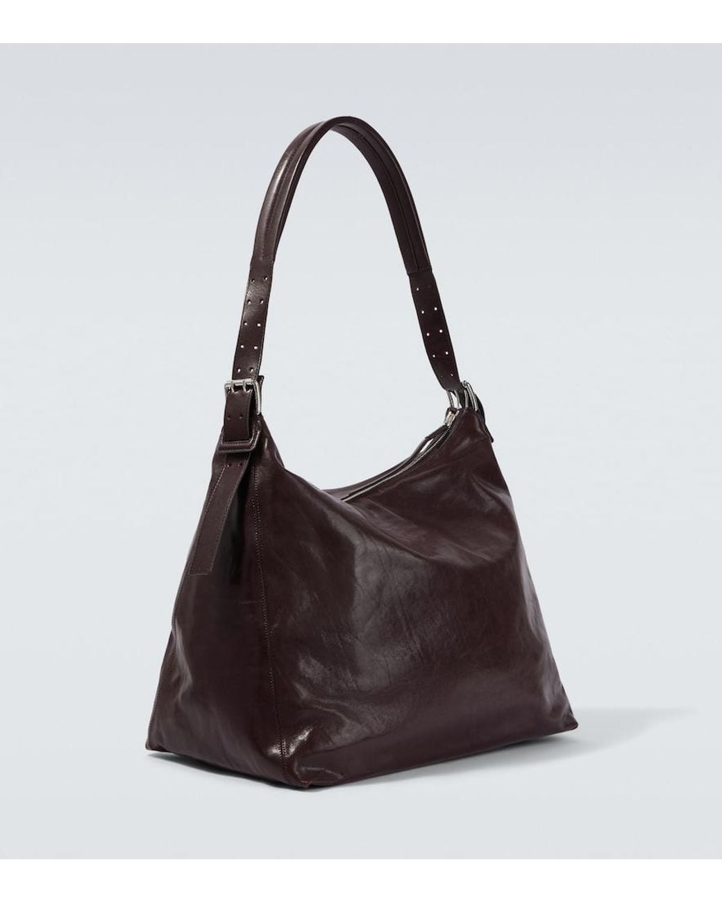 Lemaire Brown Leather Shoulder Bag for men