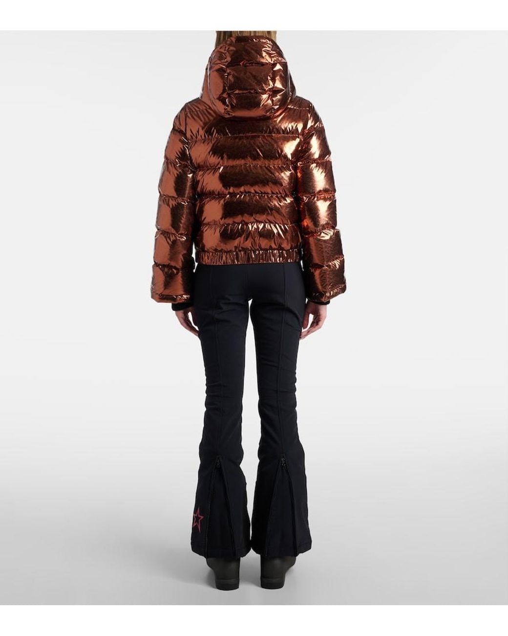 Perfect Moment Brown Polar Flare Down Ski Jacket