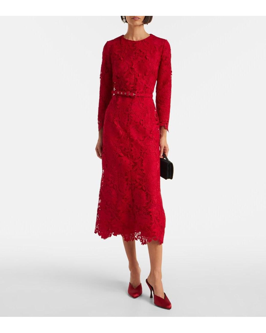 chinese dress ladies Bebe Women's Lace Corset Midi Dress