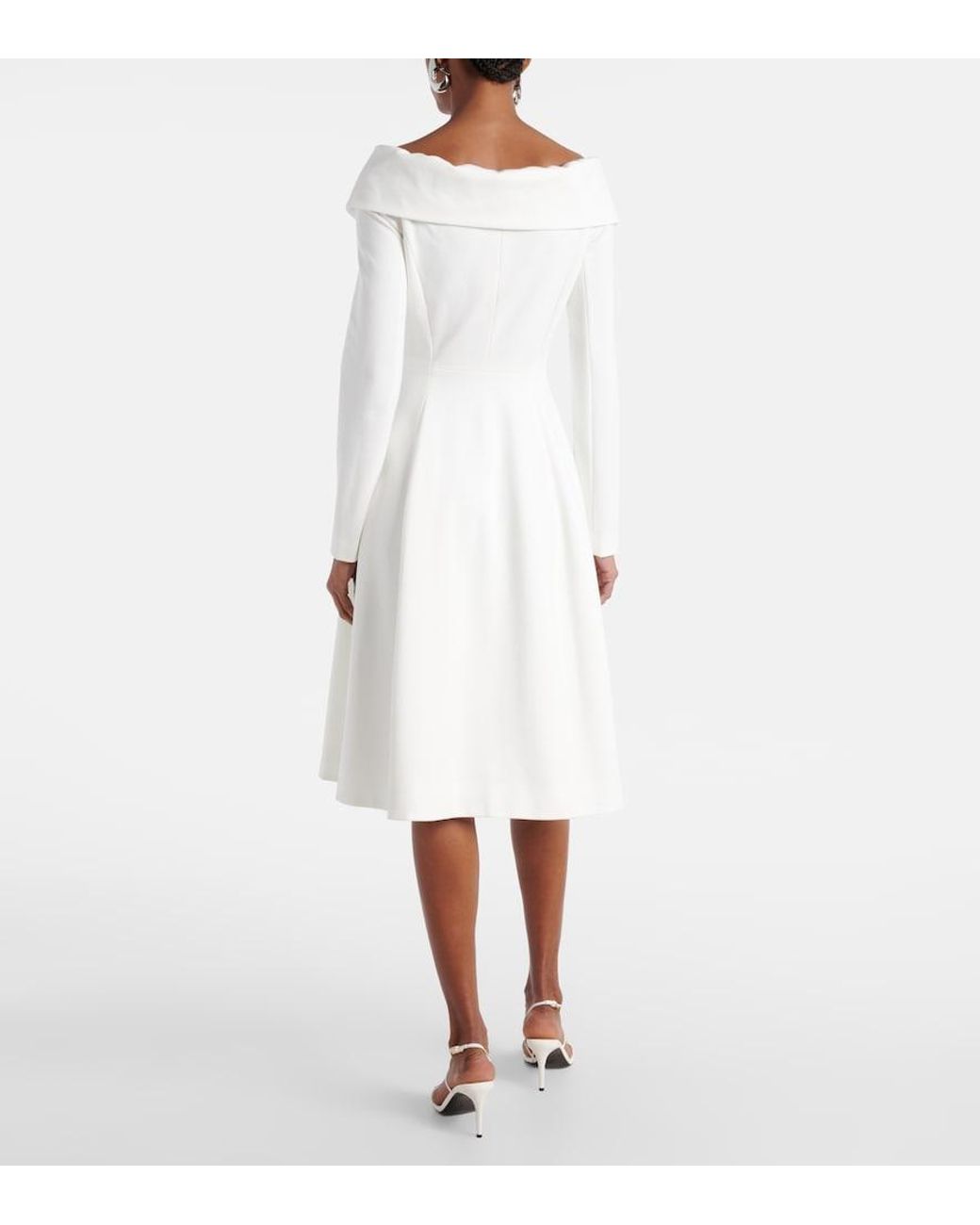Dorothee Schumacher White Pleated Blazer Dress