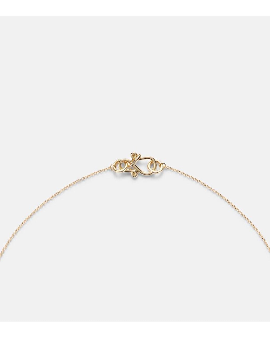 Sophie Bille Brahe White Love 18Kt Necklace With Diamonds