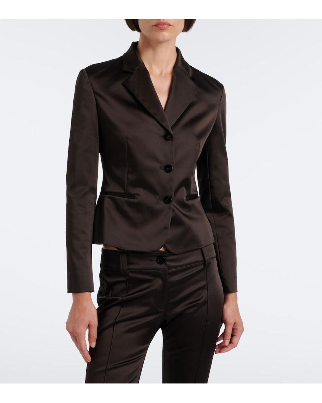 Gucci Black Satin Jacket