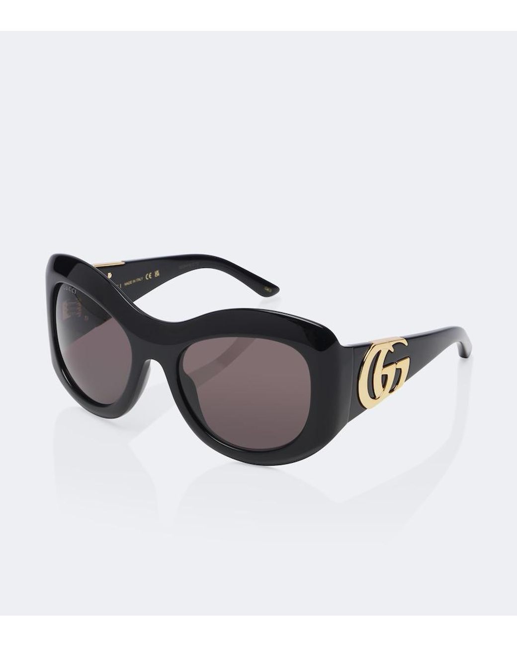 Gucci Black Double G Oversized Sunglasses