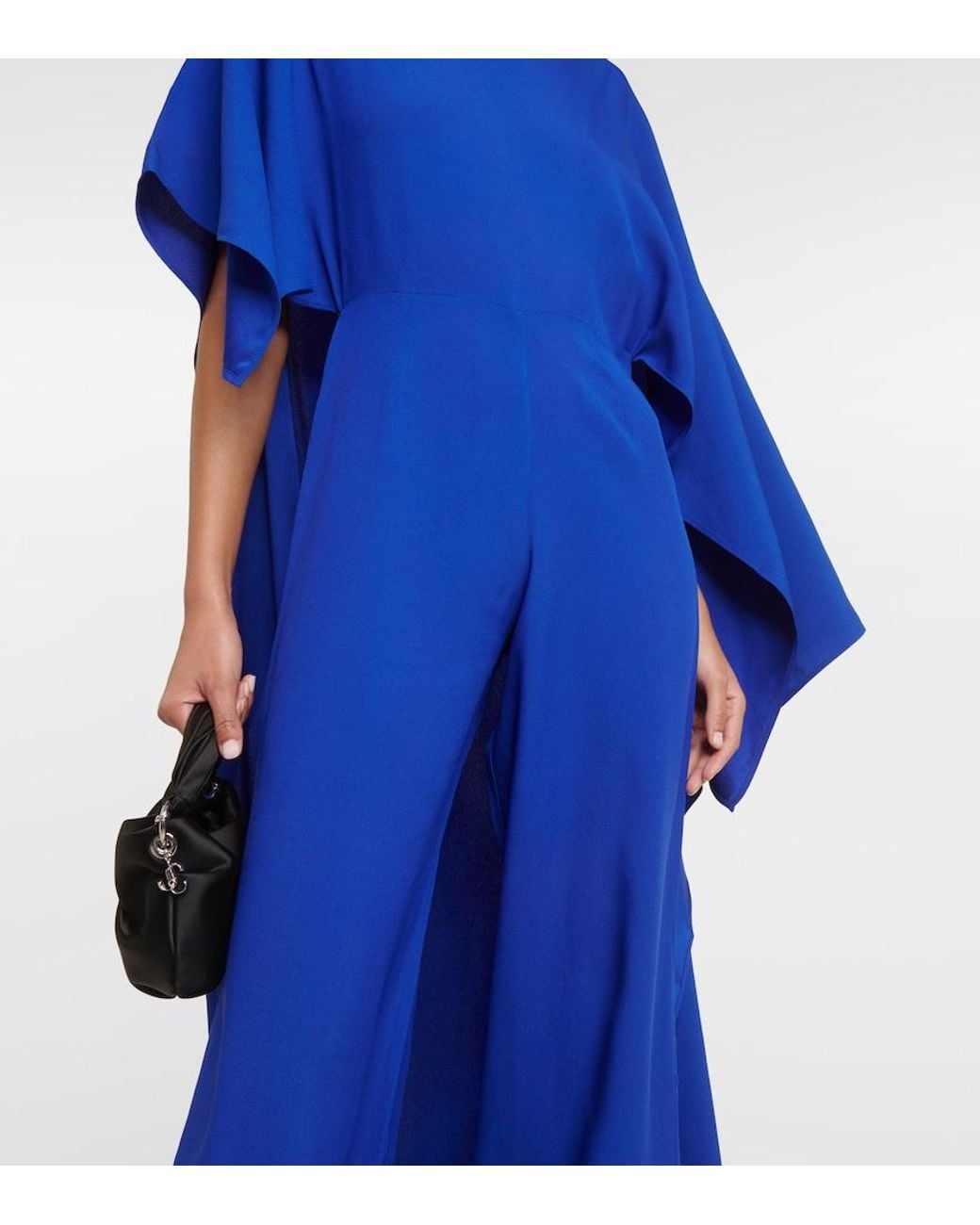 Taller Marmo Blue Jerry One-Shoulder Jumpsuit