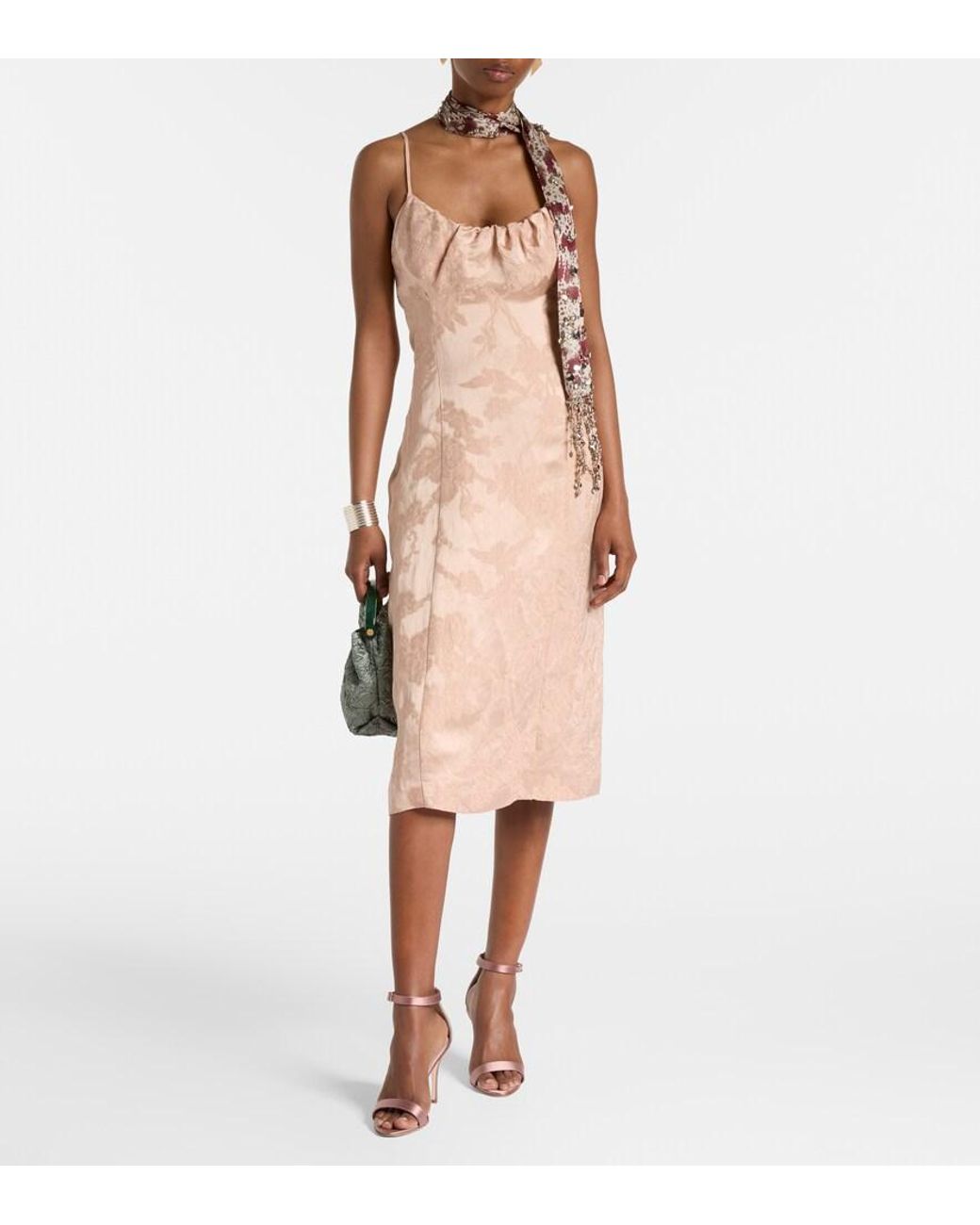 Manolo Blahnik Pink Chaos Satin Sandals