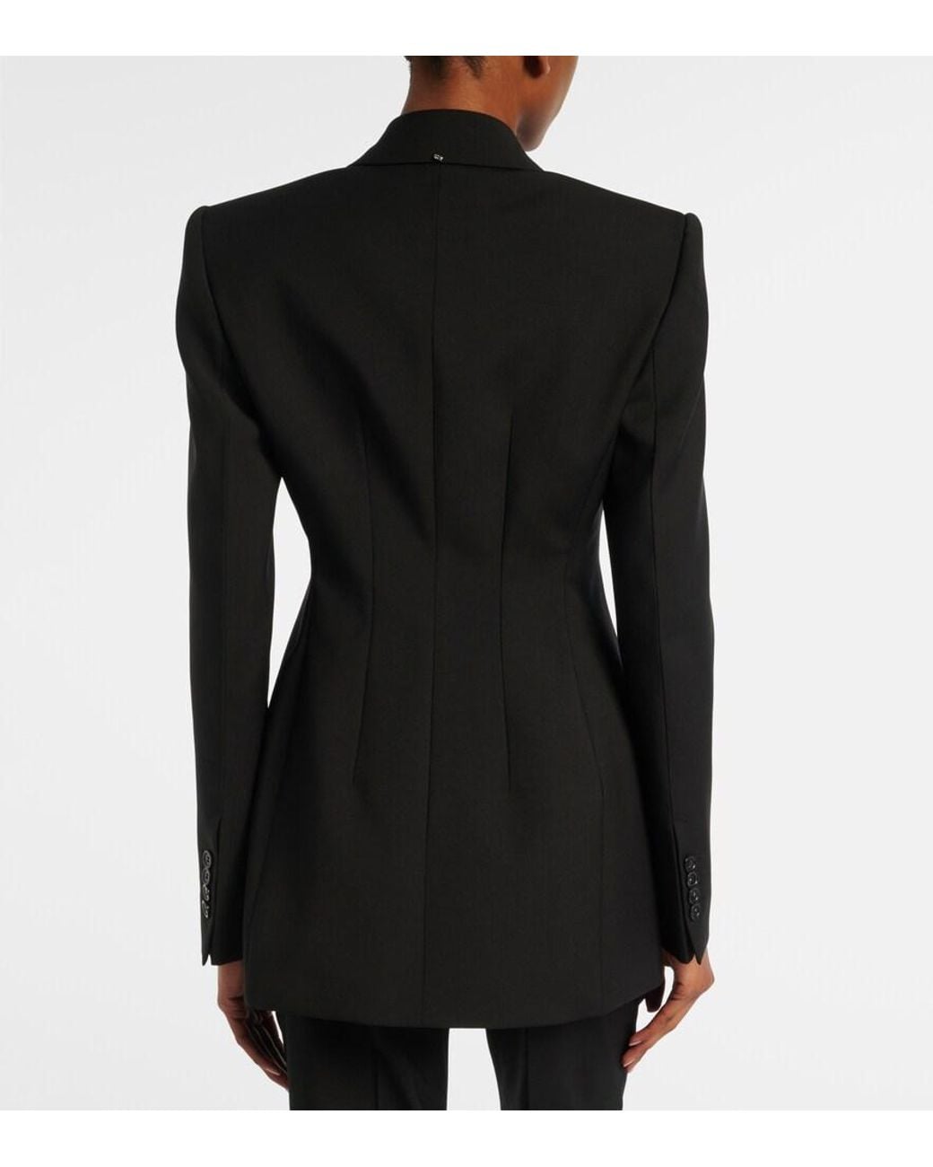 Sportmax Black Virgin Wool Blazer