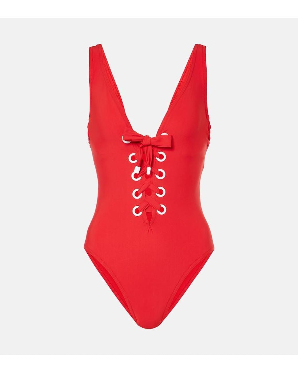 Karla Colletto Red Lulu Swimsuit
