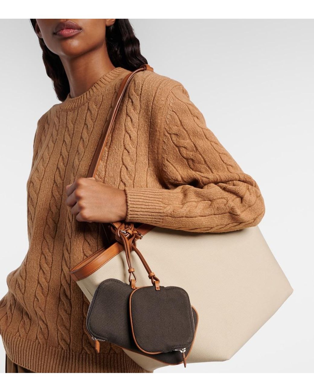 The Row Black Park Three Stitch Reversible Canvas Tote Bag