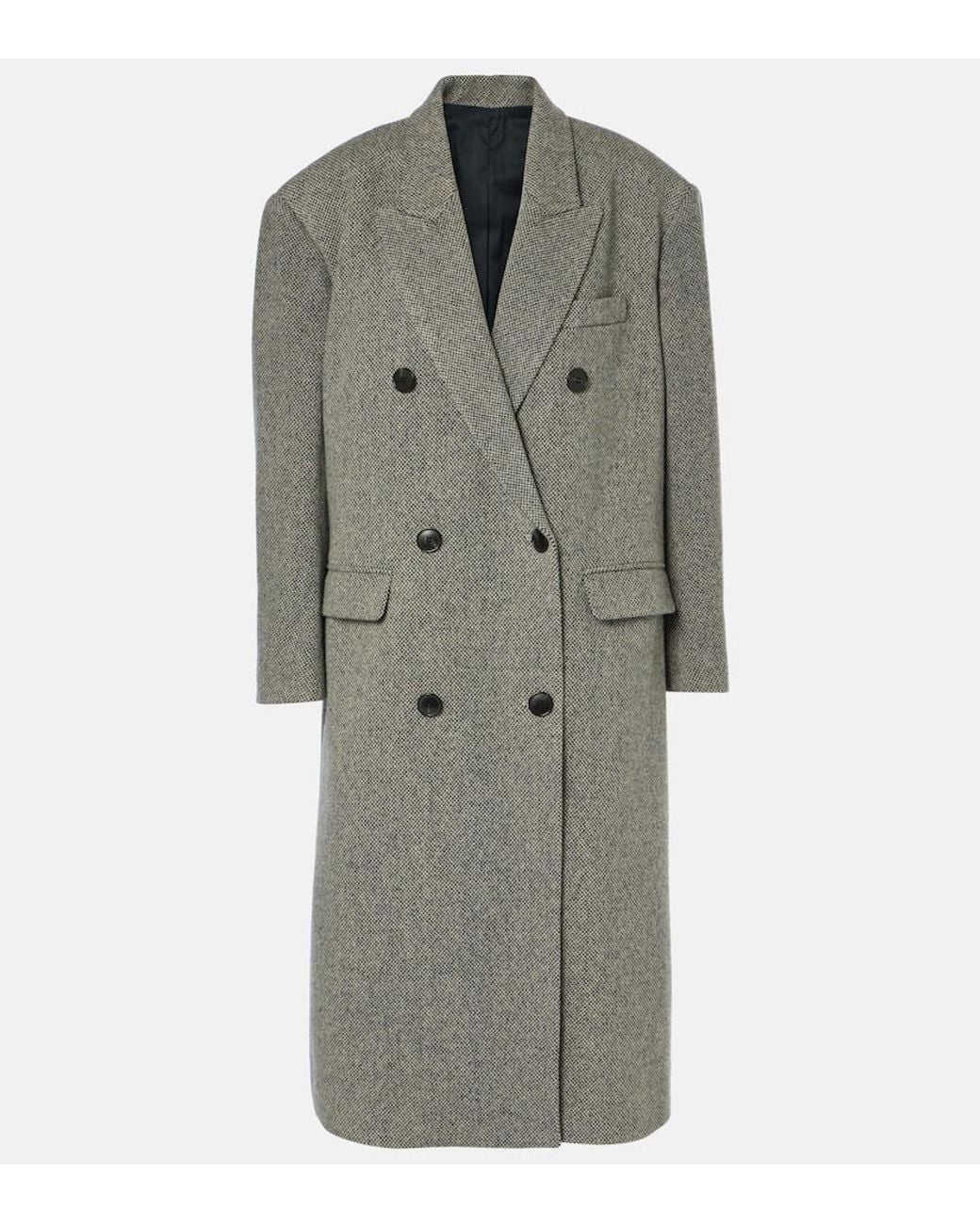 Isabel Marant Gray Wool Coat 'Lexana'