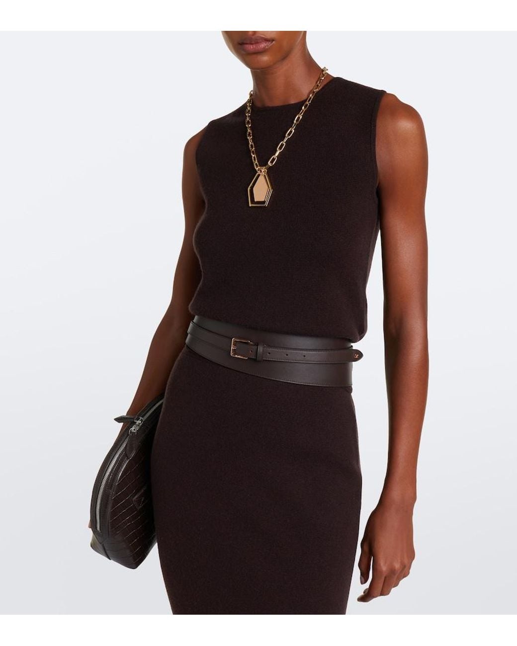 Max Mara Black Wool And Cashmere Sweater Vest