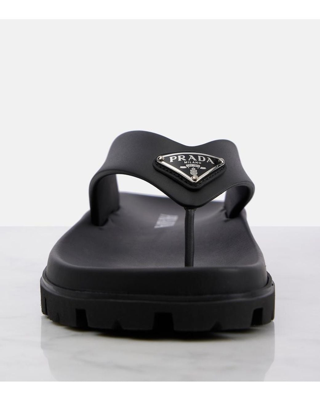 Prada Black Sandalen