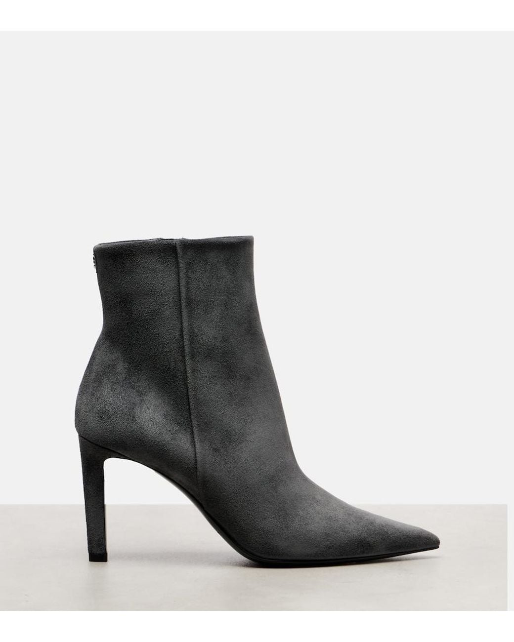 Jimmy Choo Black Frankie 85 Suede Ankle Boots