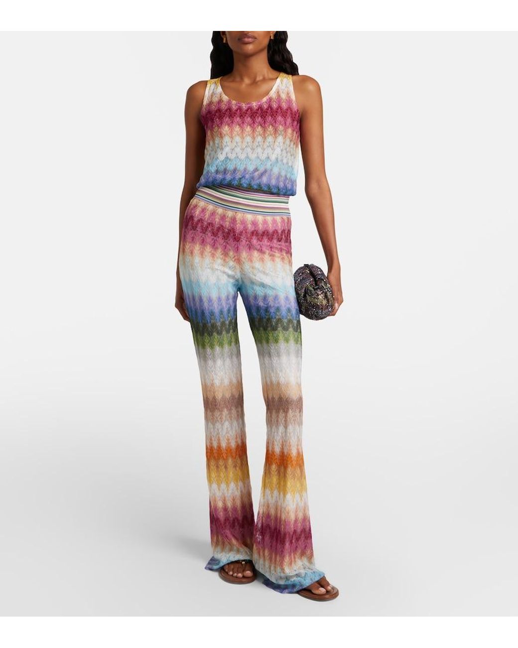 Missoni Multicolor Knitted Flared Pants
