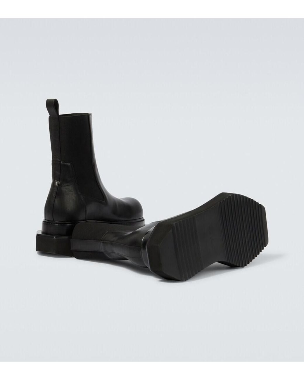 Rick Owens Black "Beatle Turbo Cyclops" Ankle Boots for men