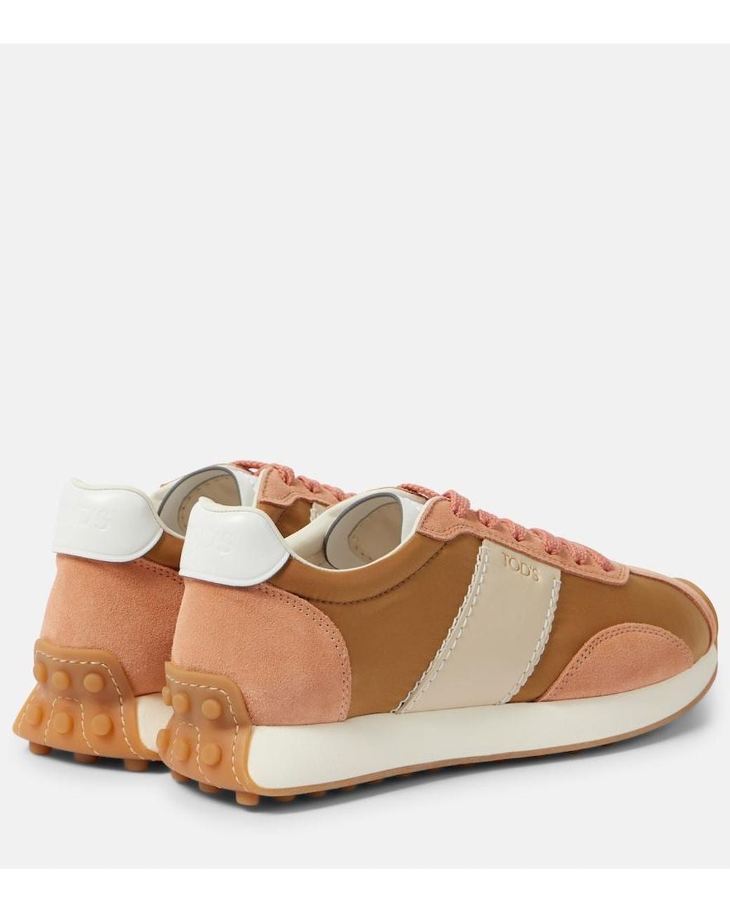 Tod's Brown T Vintage Suede And Technical Sneakers
