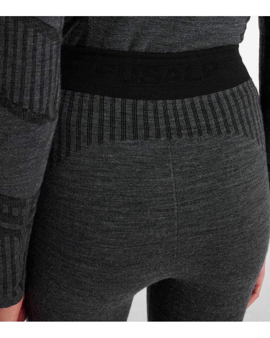 Fusalp Gray Seamela High-Rise Technical Leggings