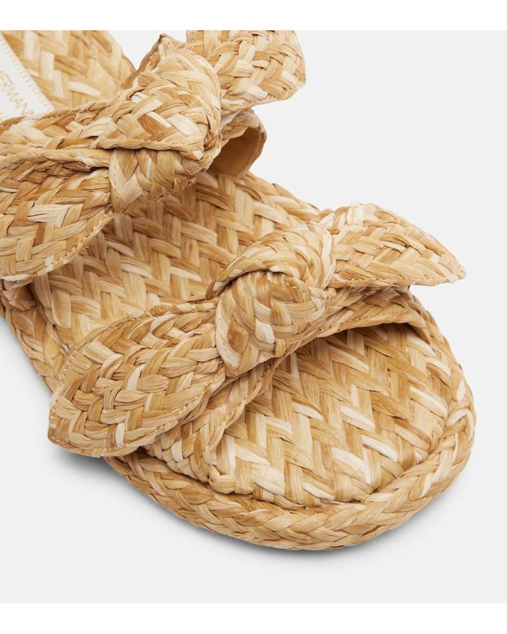 Zimmermann Natural Carousel Raffia Espadrille Slides