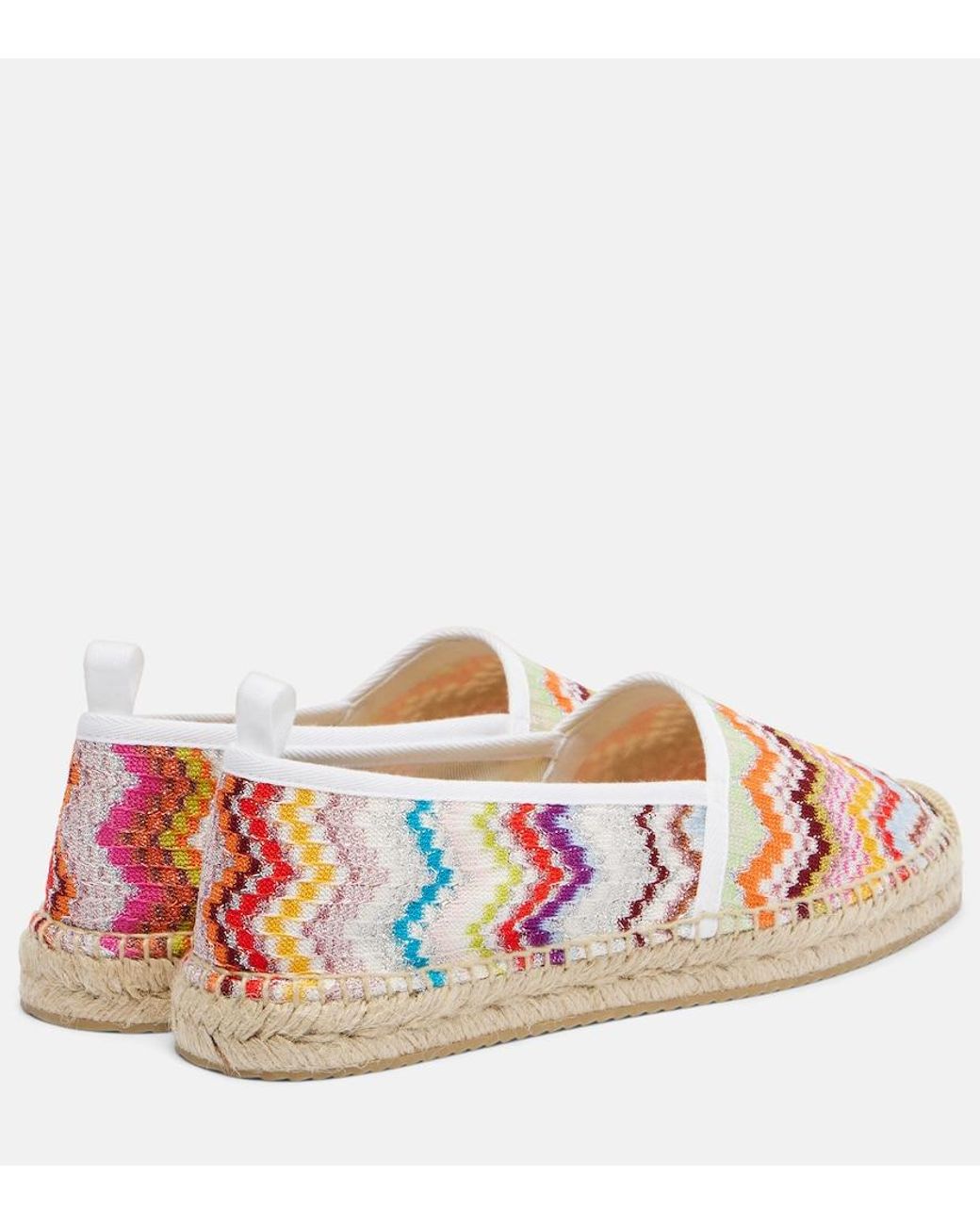 Missoni Pink Elle Zigzag Lame Espadrilles