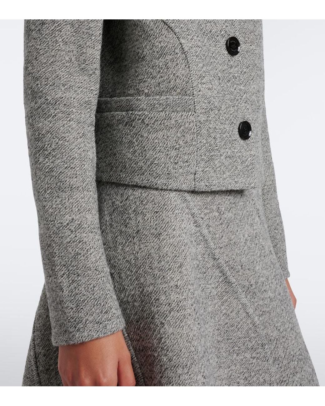 Proenza Schouler Gray Gaella Wool-Blend Jacket