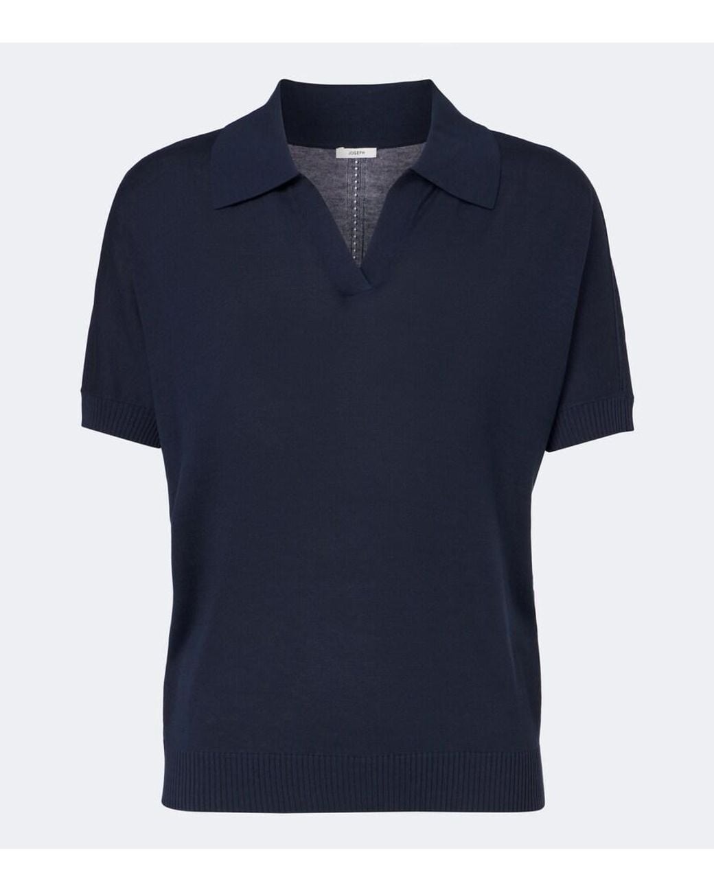 Joseph Blue Niata Silk Polo Shirt