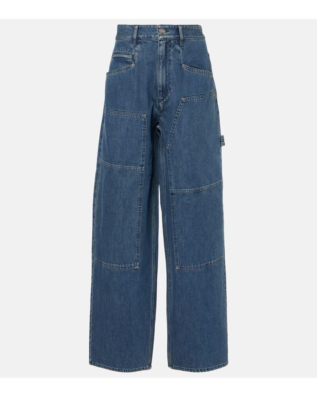 Isabel Marant Blue Ophra Straight Jeans