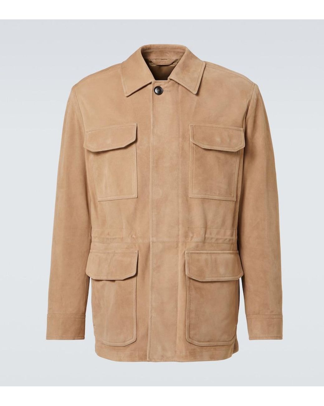 Brioni Natural Suede Field Jacket for men