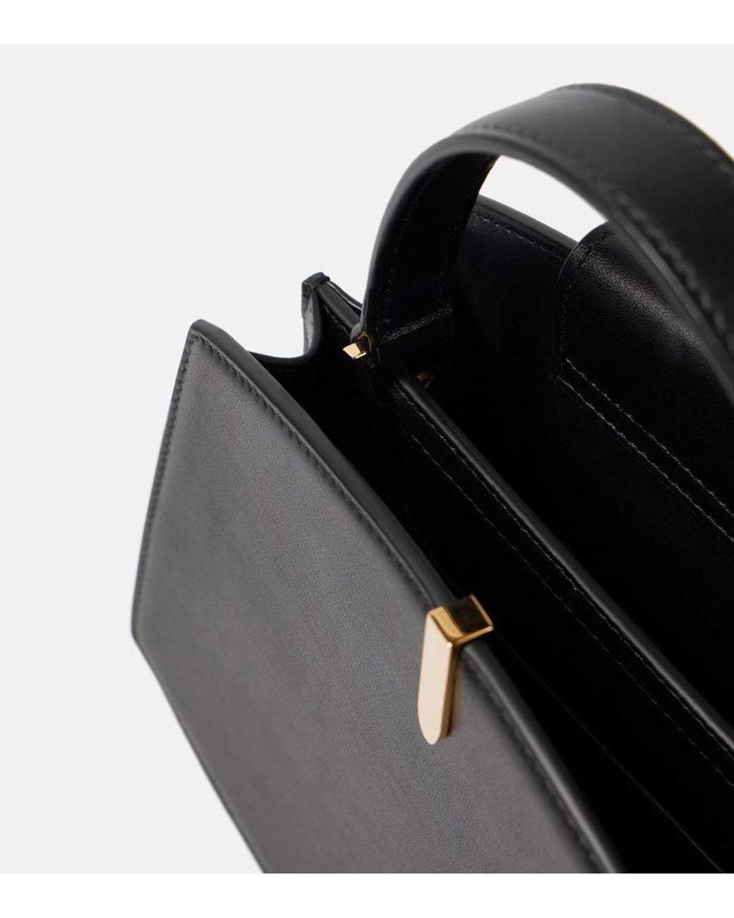 SAVETTE Black Florence 20 Leather Tote Bag
