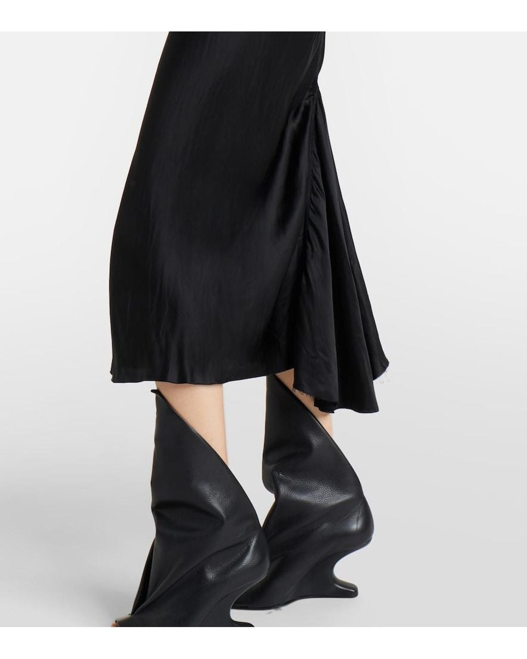Rick Owens Black Combo Slip Dress
