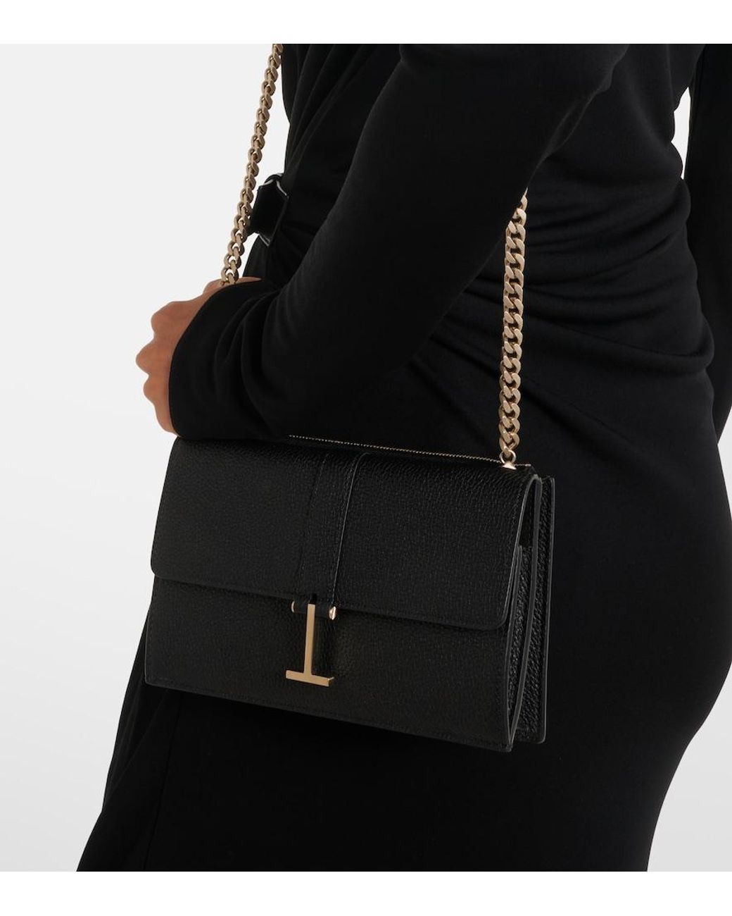 Tom Ford Black Kara Mini Leather Shoulder Bag