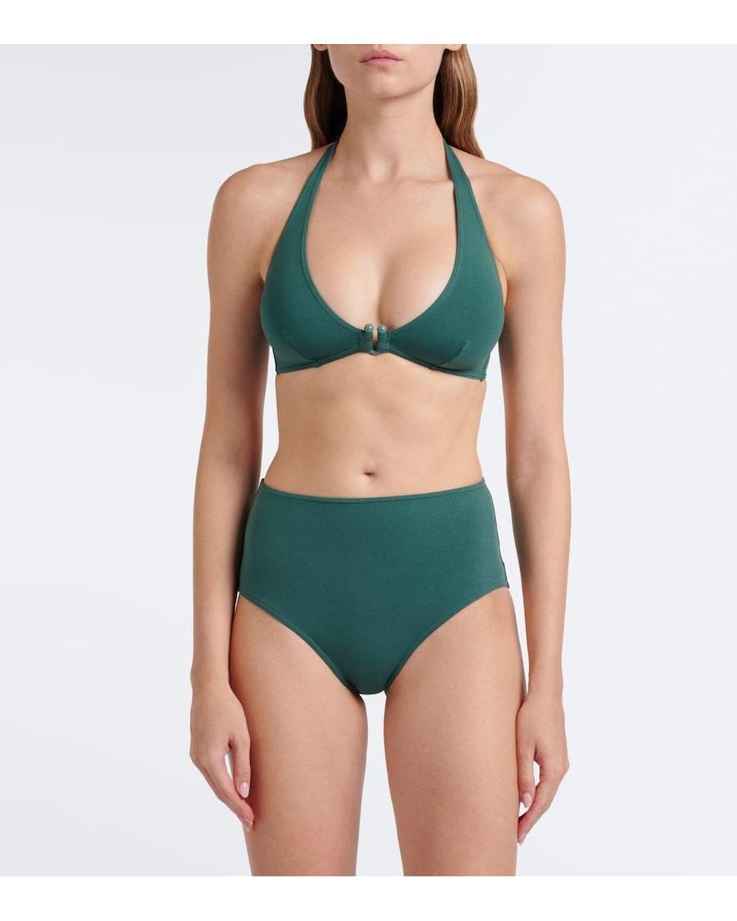 Eres Green Noctambule Halterneck Bikini Top