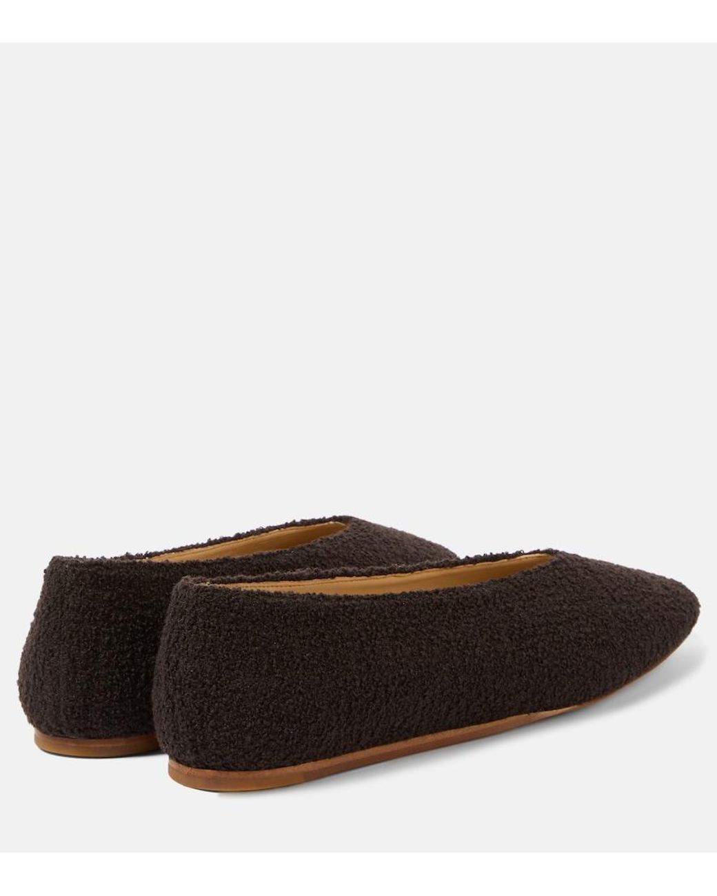 Le Monde Beryl Brown Regency Canvas Ballet Flats