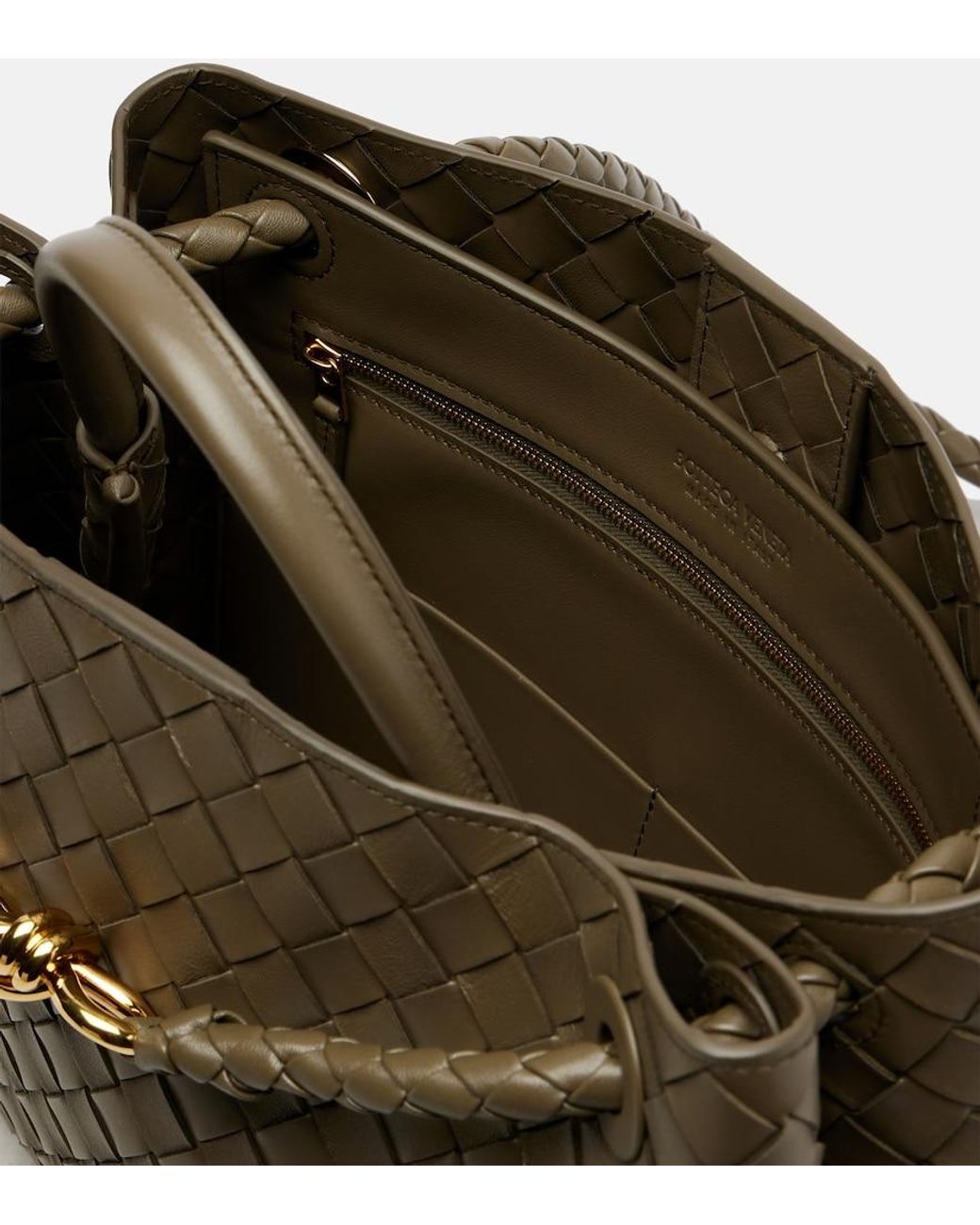 Bottega Veneta Metallic Tote Bag Andiamo Medium Aus Leder