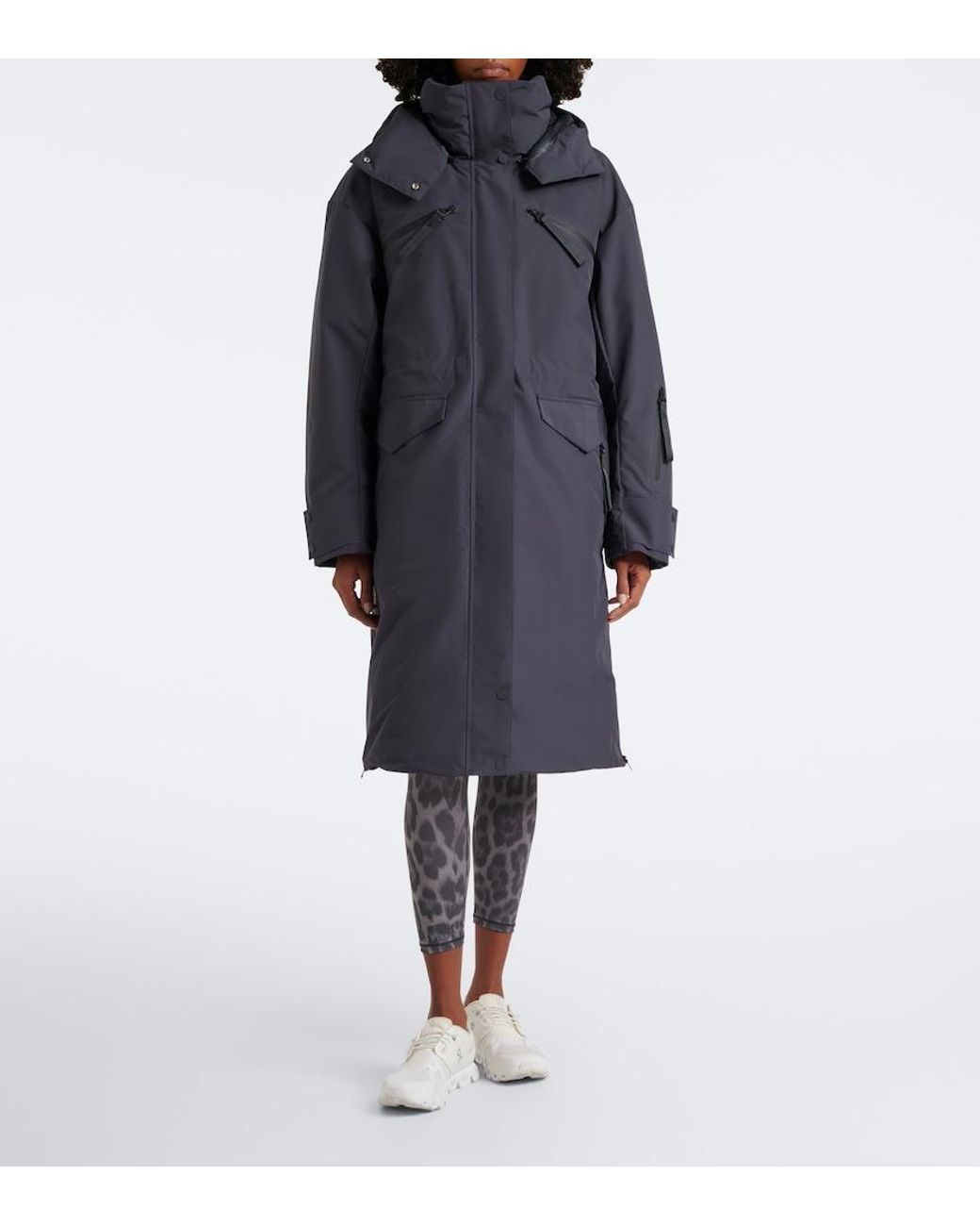 Adidas By Stella McCartney Blue Hooded Parka