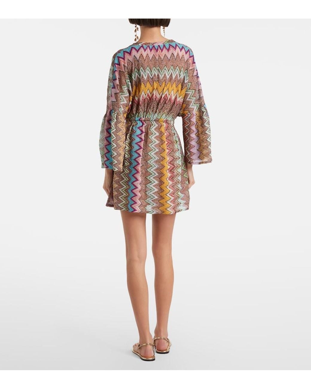 Missoni Multicolor Zigzag Lame Kaftan