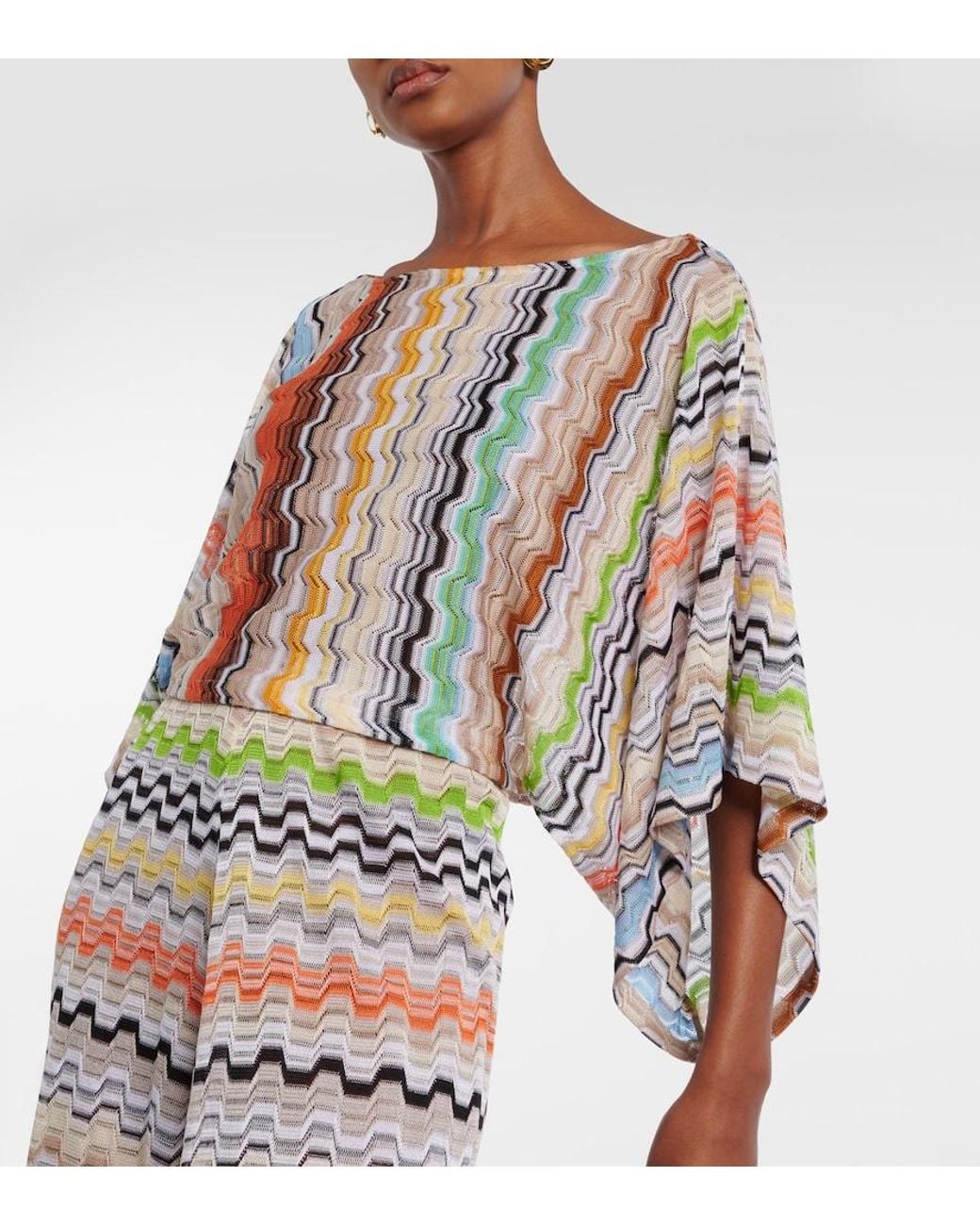 Missoni White Zig Zag Top