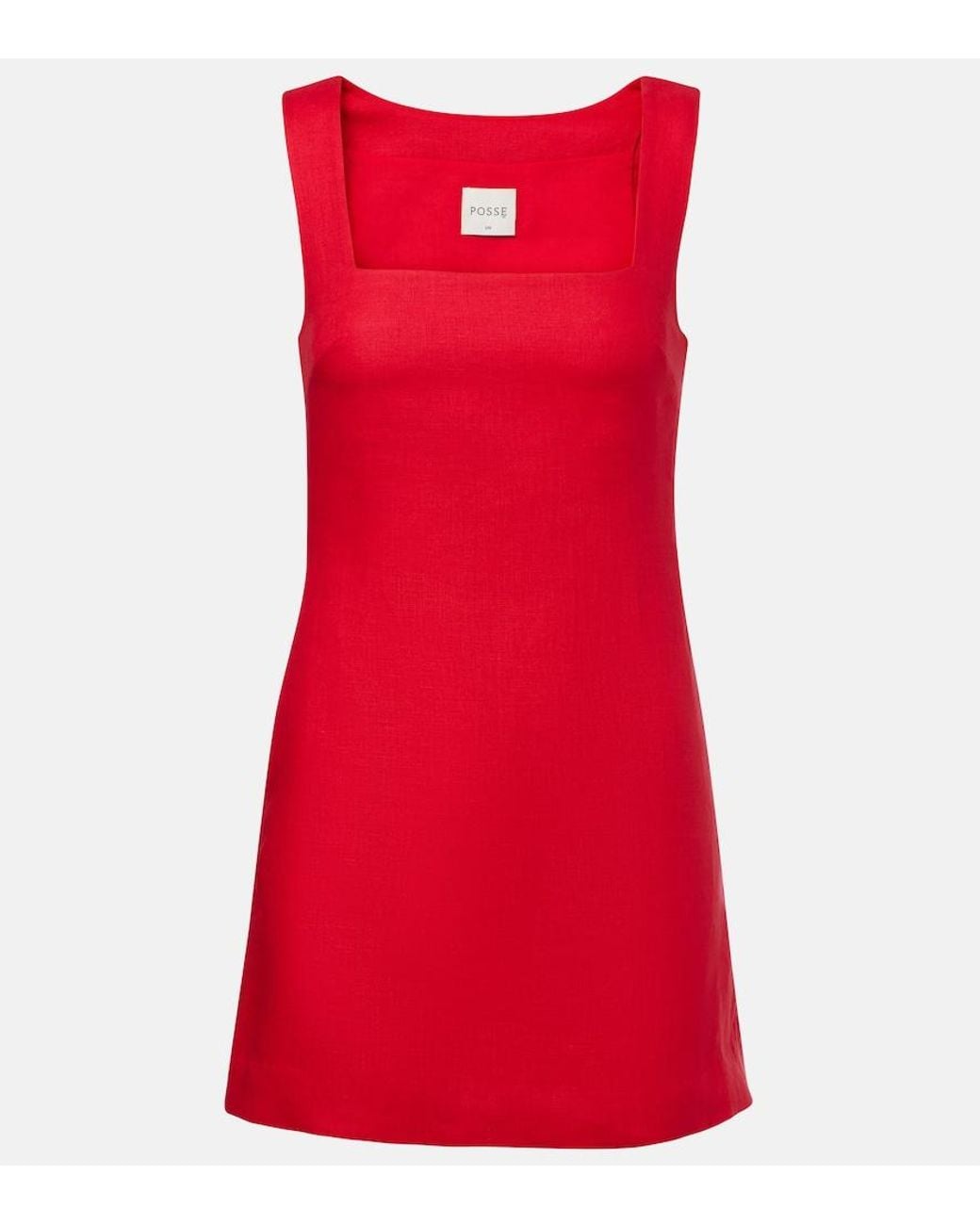 Posse Red Alice Linen Minidress