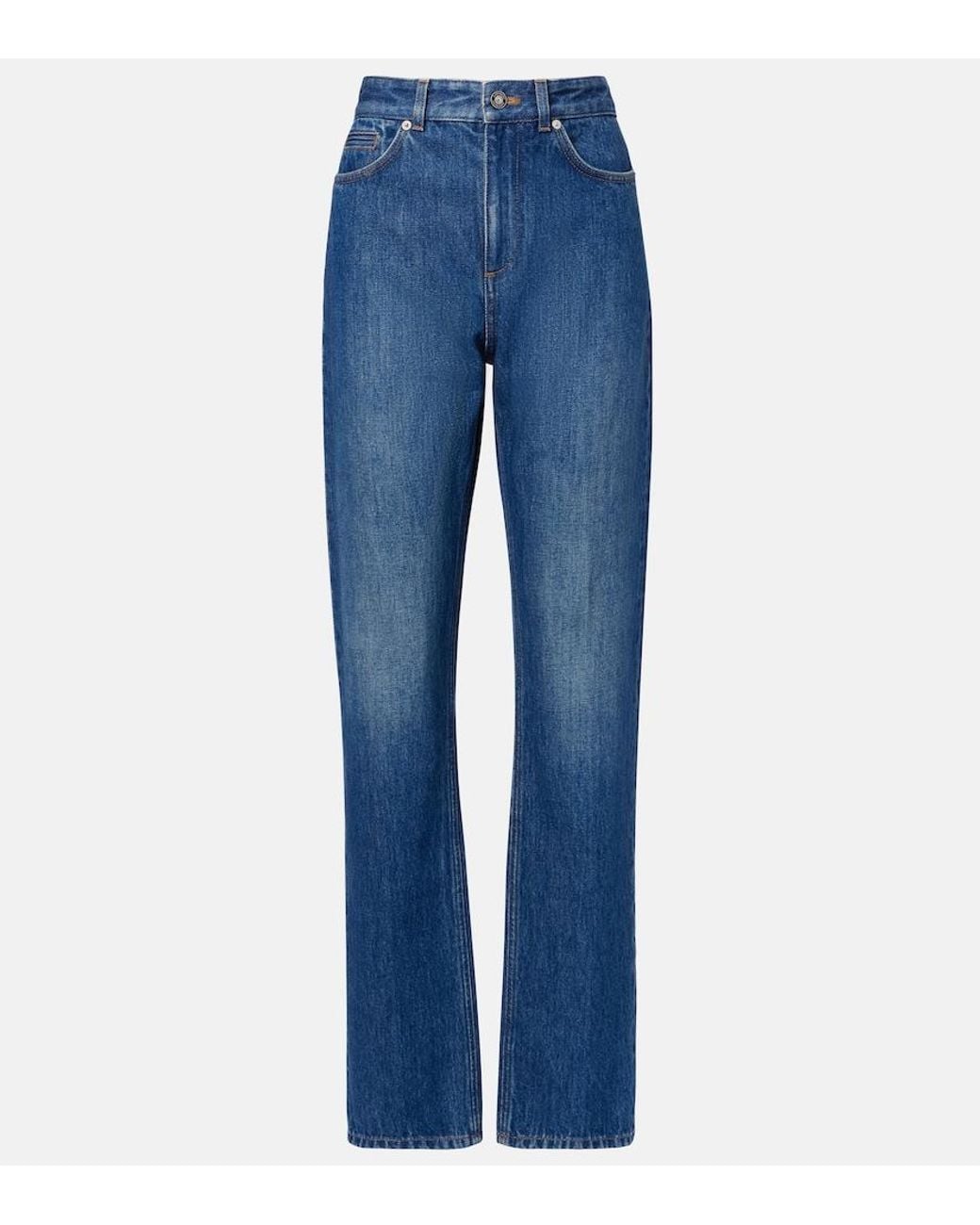 Givenchy Blue Mid-Rise Straight Jeans