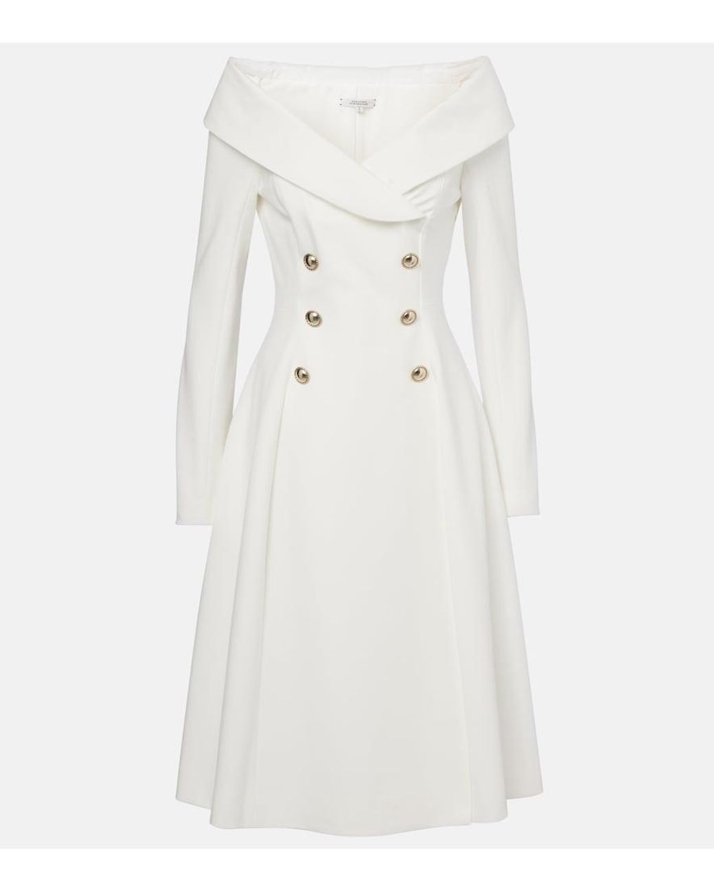 Dorothee Schumacher White Pleated Blazer Dress