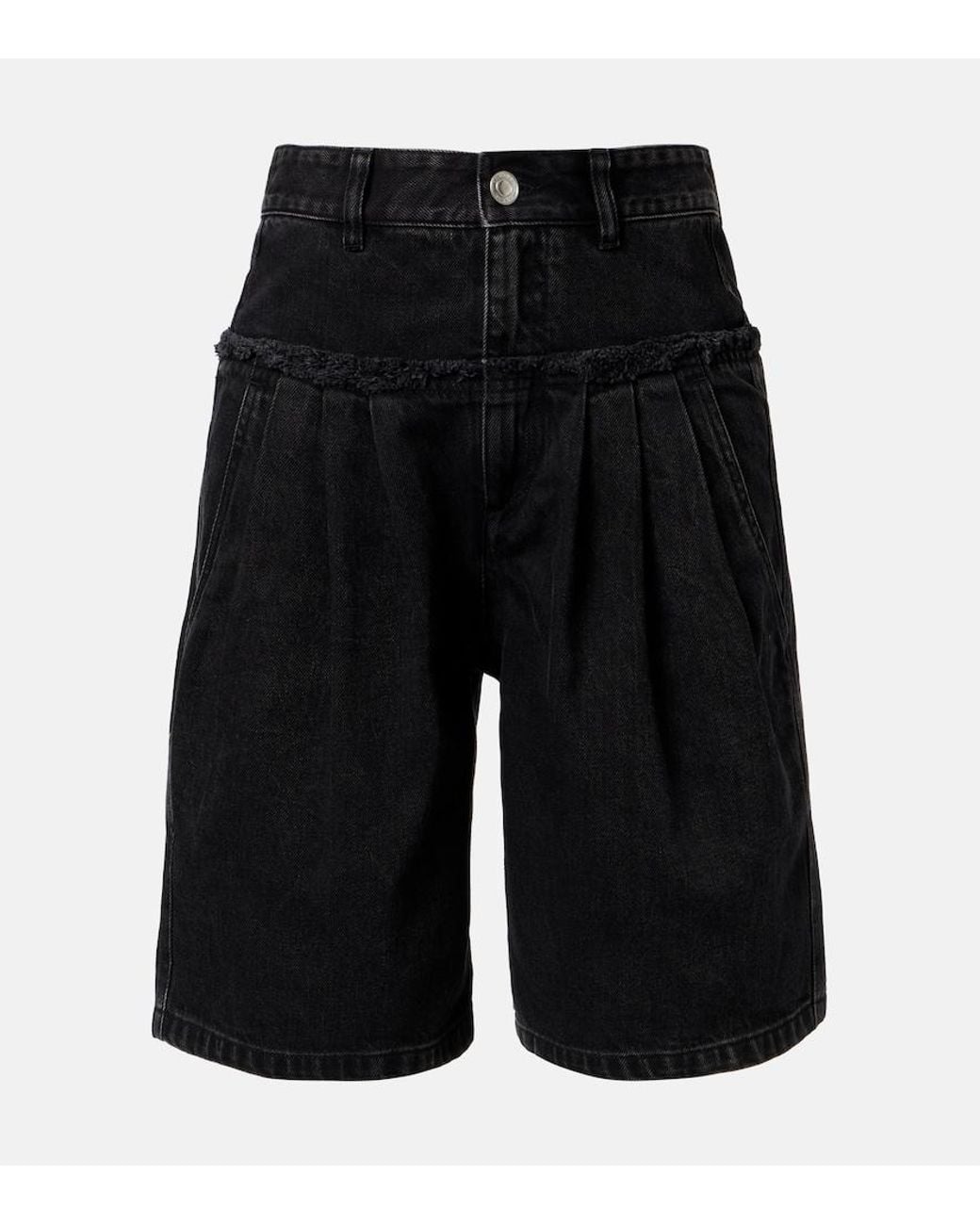 Isabel Marant Black Iselle Denim Bermuda Shorts