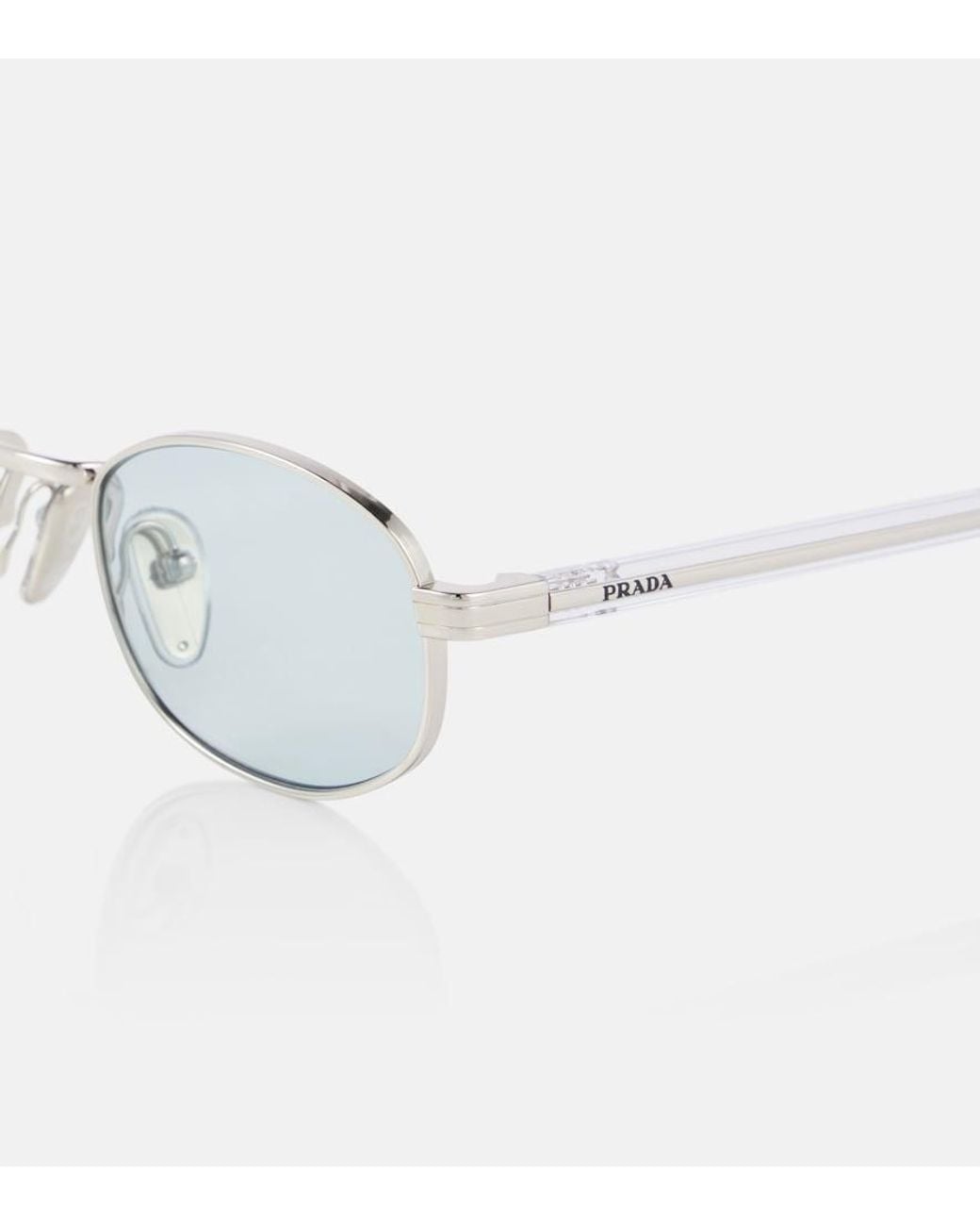 Prada Blue Ovale Sonnenbrille