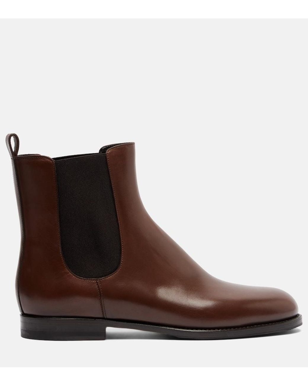 Manolo Blahnik Brown Chelsa Leather Chelsea Boots