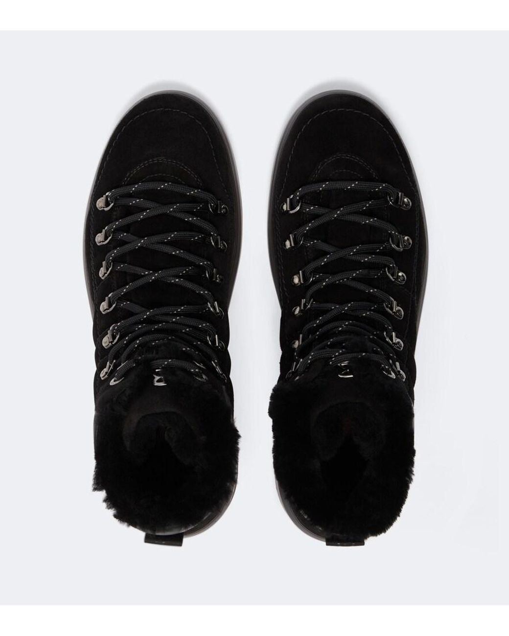 Bogner Black Antwerp M 16 B Suede Lace-Up Boots for men
