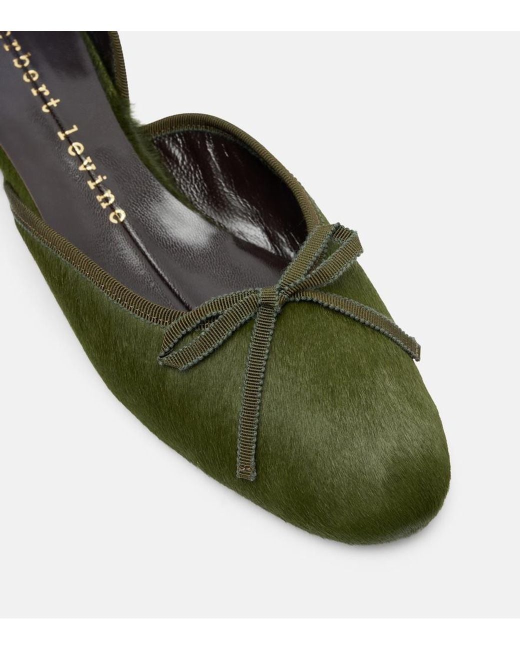 Herbert Levine Green 24/7 Calf Hair Ballet Flats