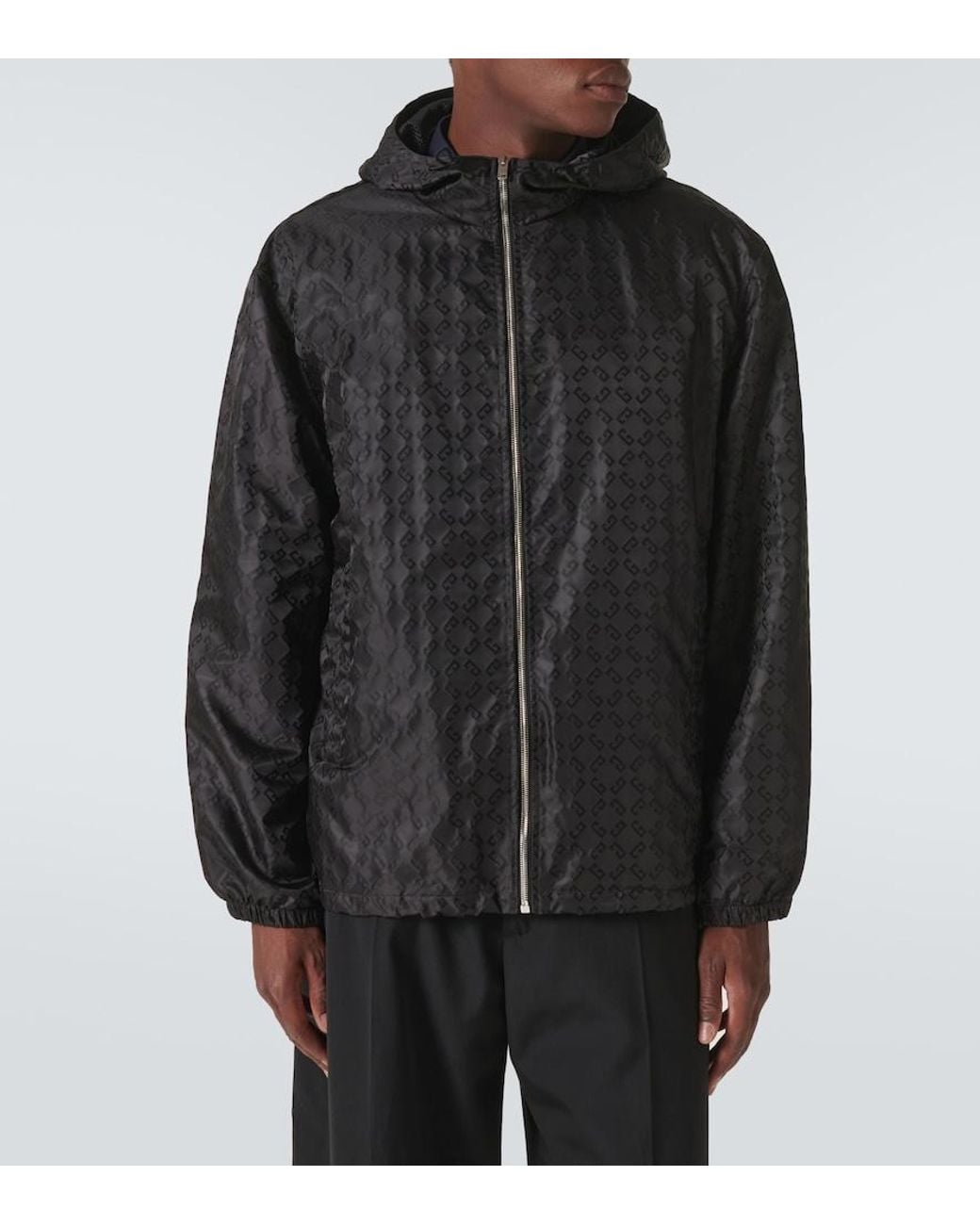 Chaqueta Con Capucha Monogram 72 Givenchy de hombre de color Black