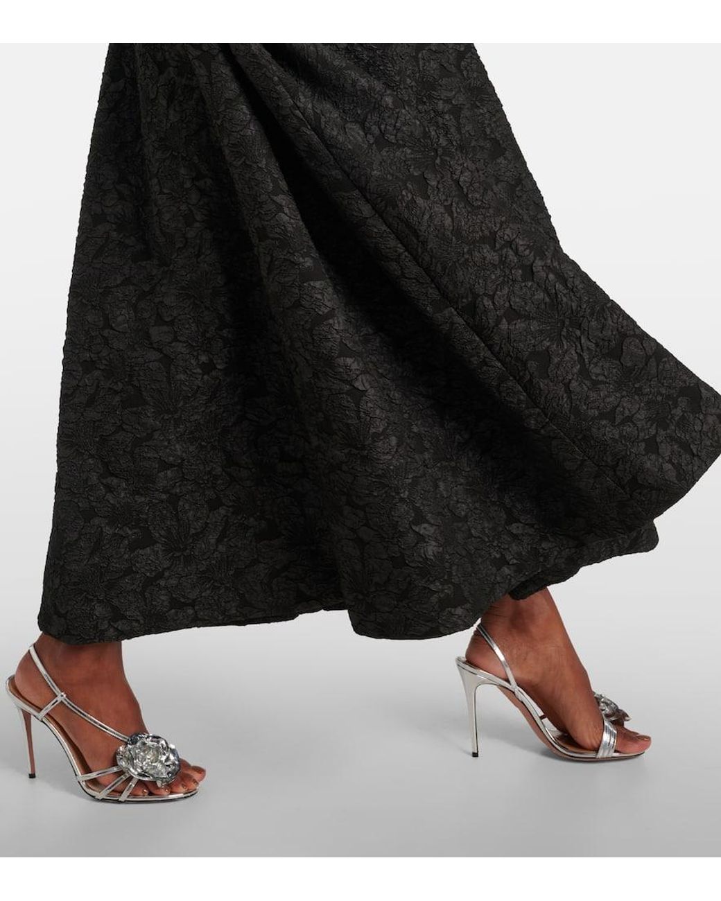 simkhai rosalie jacquard midi dress Jonathan Simkhai Rosalie Jacquard Midi Dress in Black