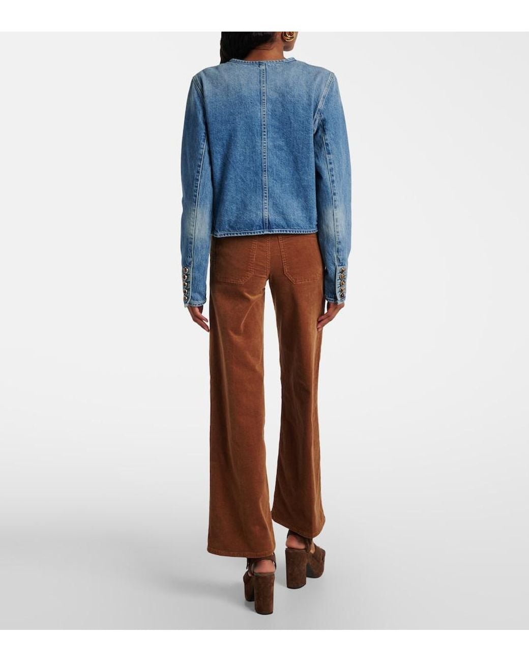 Veronica Beard Blue Andrea Denim Jacket
